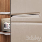 Trueliving 5 Cabinet Open Kids wardrobes Laminated Finish & PU Finish with Drawers 8Ft *2Ft *9Ft -2438.4MM X 609MM X 2743.2MM)